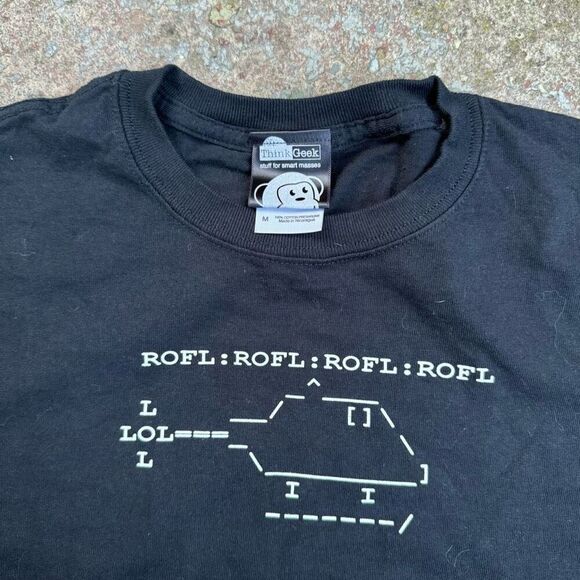 Computer Coding Helicopter Y2K Tech Shirt - Picture 3 of 3